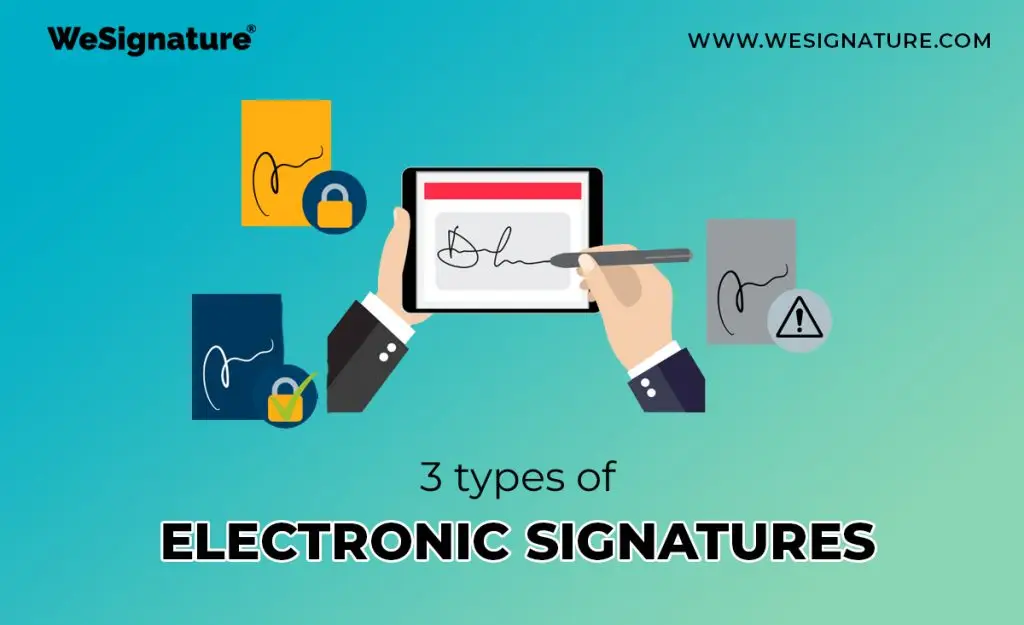 Types of electronic signatures