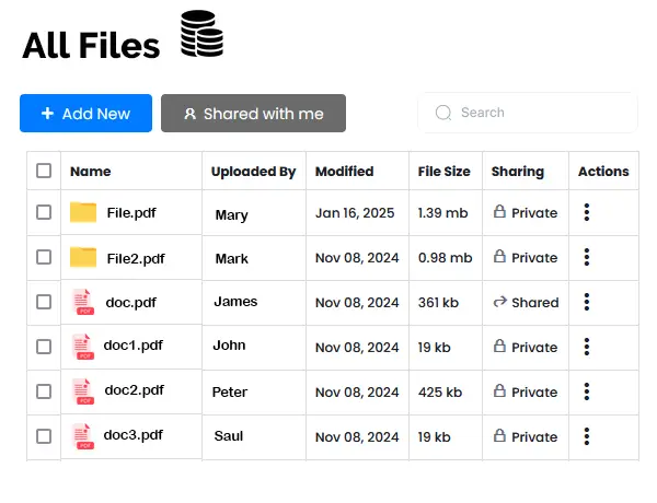 store esign files