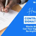 Contract Signature Blocks